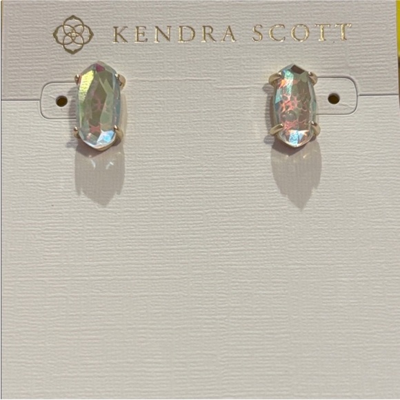 Kendra Scott Ever Earrings Kendra Scott Earrings Dichroic Glass Gold - Picture 3 of 10